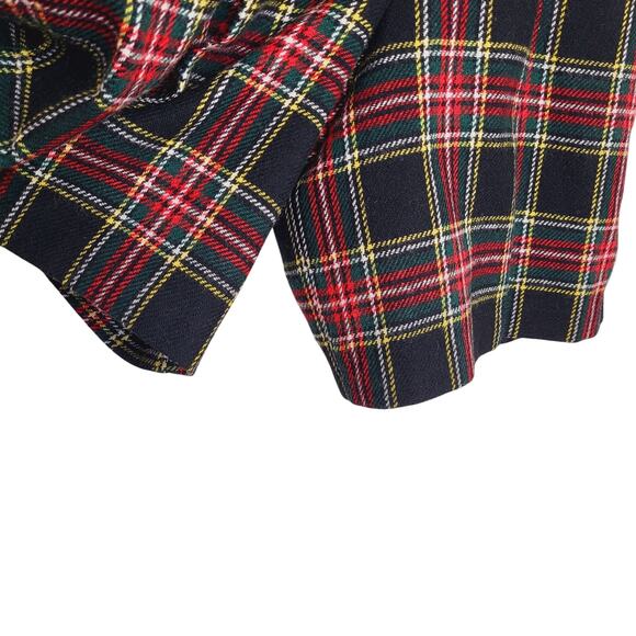 Vintage Norton McNaughton Tartan Plaid Pleat Wool Blend Knee Length Shorts Sz 26 - Picture 5 of 8